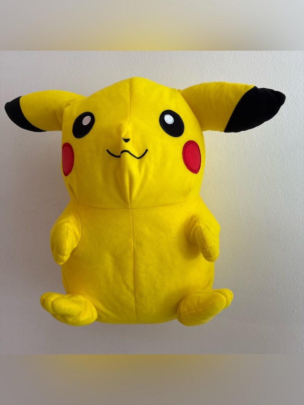 Pokemon Pikachu Plush - Yellow with Black and Red Accents BIG